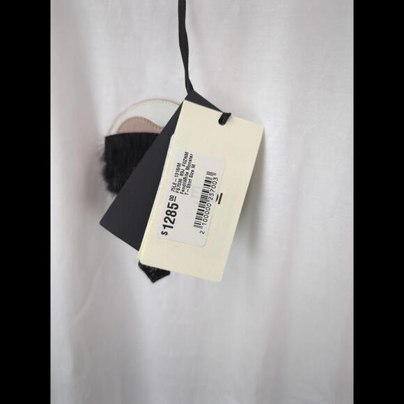 [SOLD] $1295 NWT FENDI x KARL LAGERFELD Men's Sz M Mink Fur Trim White T-Shirt - Picture 4 of 8